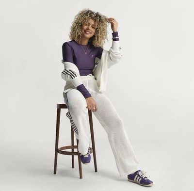Adidas Firebird Crochet Track Pant Off-White Black |KC6493
