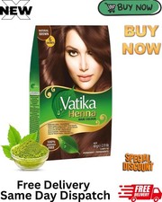 Vatika Henna Natural Brown Hair Colour - 60G (6 X 10G Sachets), Natural & Nouris