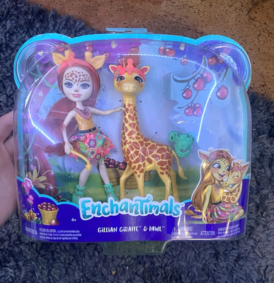 Mattel Enchantimals Gillian Giraffe & Pawl Puppen-Spielset Puppe+Tierfigur OVP