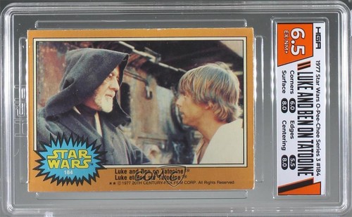 1977 OPC Star Wars #184 Luke and Ben on Tatooine