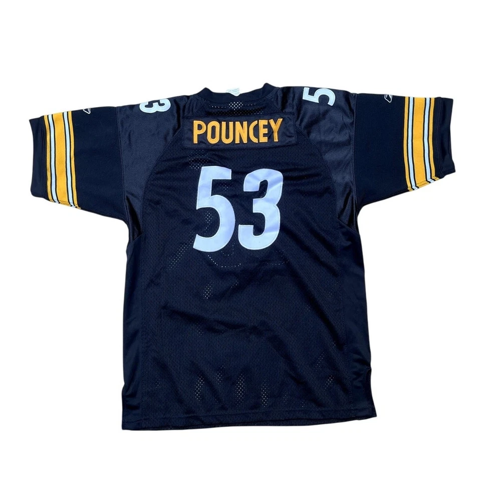 Camiseta deportiva Nike de fútbol americano de los Pittsburgh Steelers Maurkice Pouncey #53 juvenil talla XL Foto 2 de 4