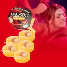 Mega Gold 36 15 Pill Endurance & Bull Power Booster for Men Rock Stamina