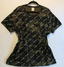 Pink Victoria's Secret T Shirt Woman's Size XL Green/Black Camo Print Short Slv