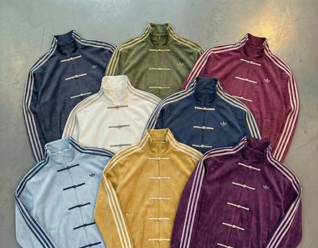 Adidas Originals CNY Tang Track Jacket Unisex Frog Button Stand Collar Coat