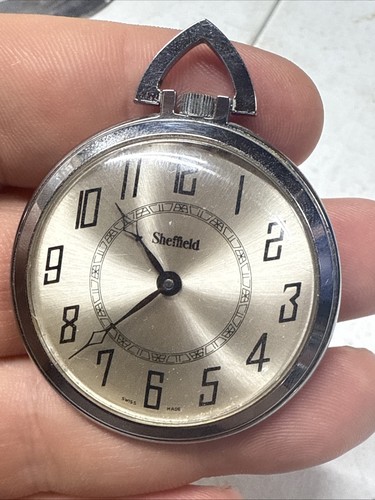 Vintage Taschenuhr von Sheffield, Handaufzug läuft super!!! - Bild 1 von 2