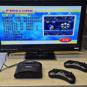 Boxed Sega Megadrive Console Mini Classic 80 Games 2 Wireless Controllers VGC