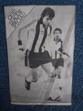 Paul Hooks Notts County hand signed Football Player Hand Signed poster Derby Cou