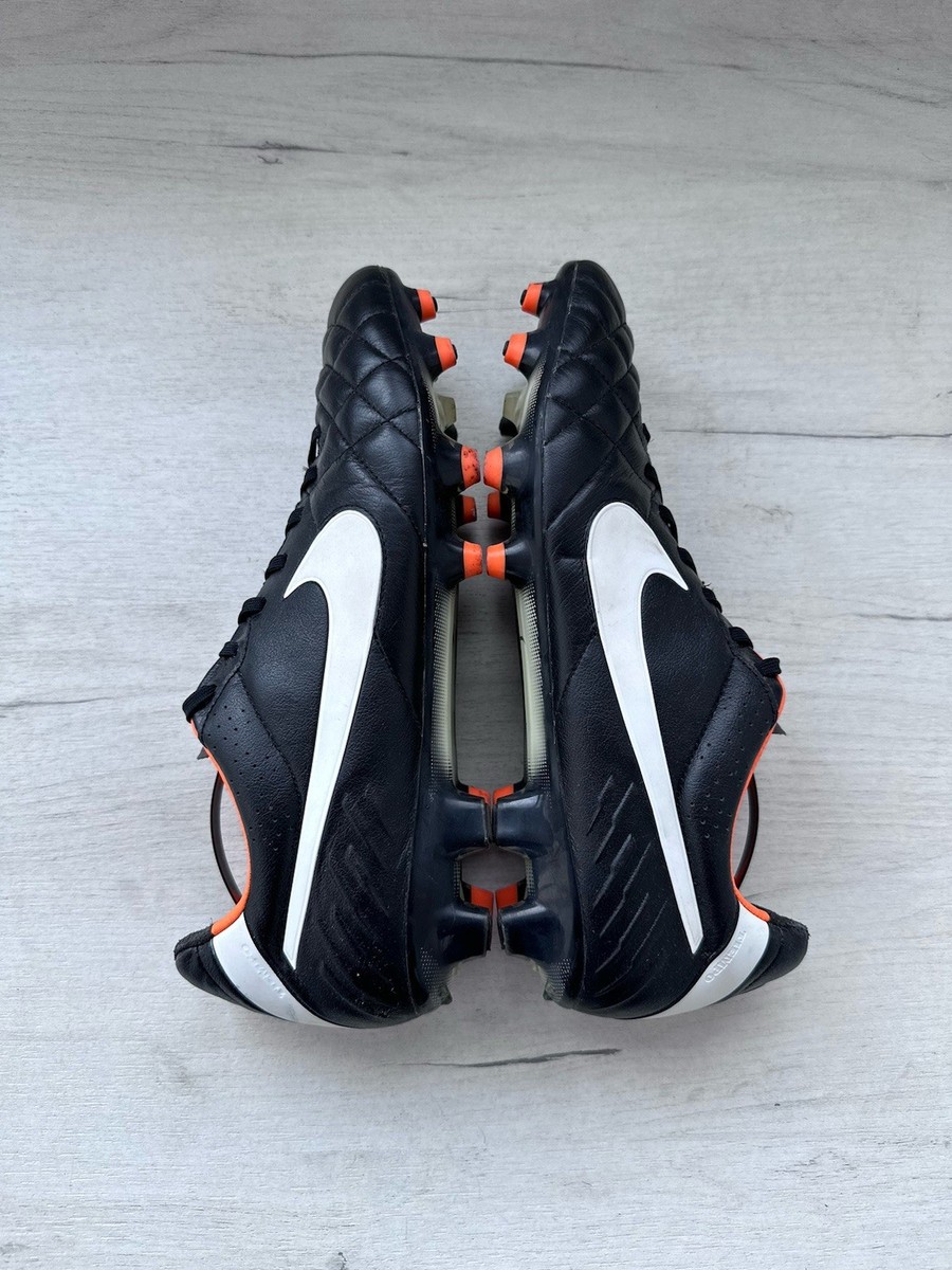 Nike Tiempo Legend IV FG Black Leather Football Soccer Cleats US11