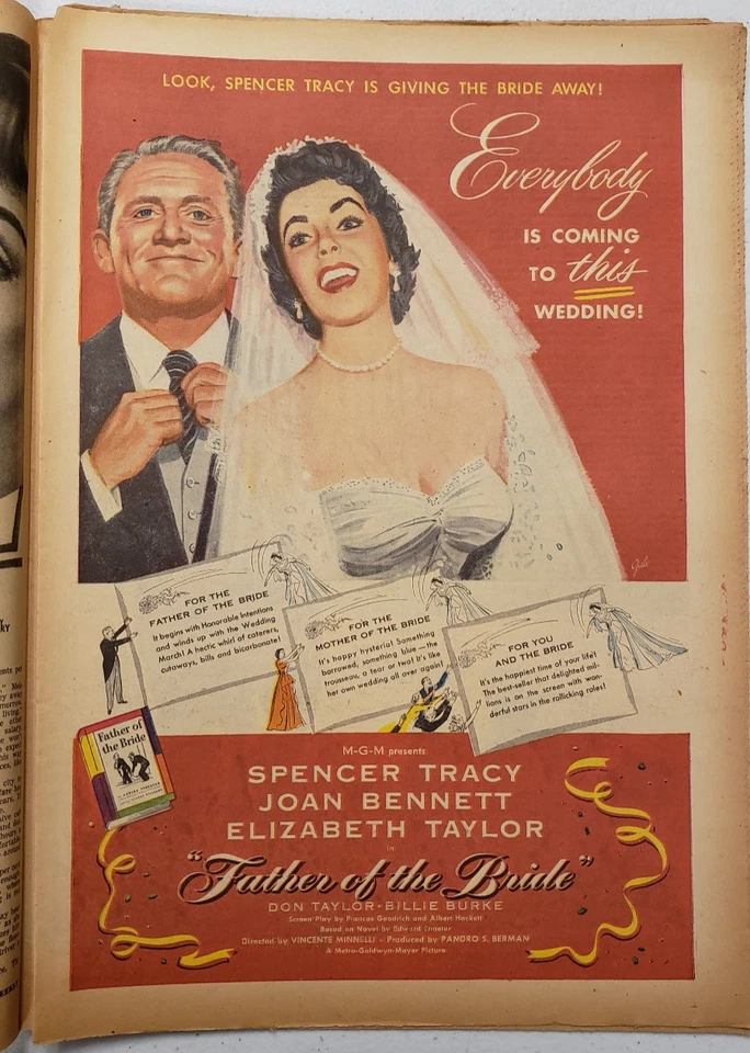The American Weekly June 4 1950 Acquanetta ~Elizabeth Taylor~ Henry Clive Art - Image 4 of 4
