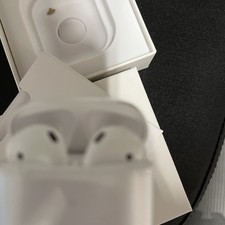 Apple AirPods Wireless Bluetooth In-Ear Earbuds Built-In Mic White