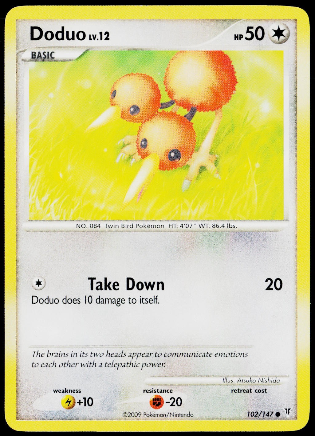 Doduo 102/147 Common Supreme Victors Pokemon Lightly Played
