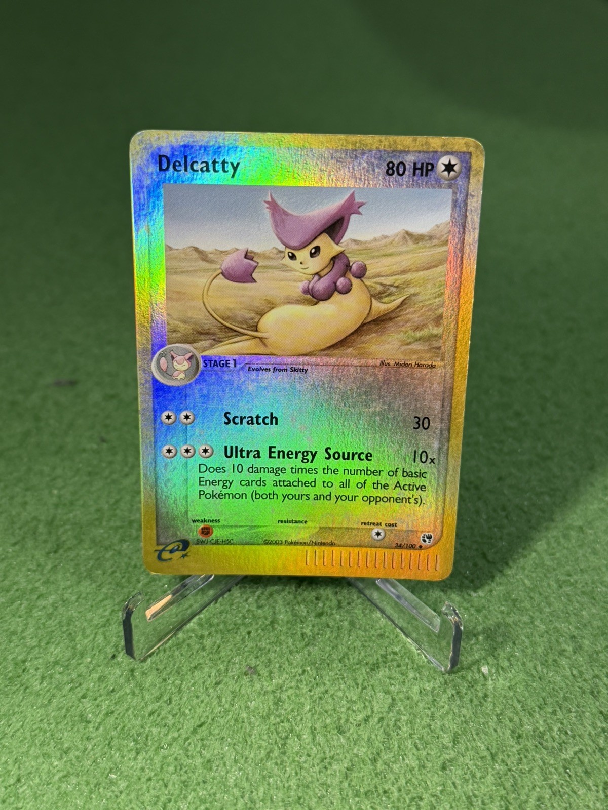 Pokémon - Delcatty - REVERSE HOLO - EX Sandstorm - 34/100 NM
