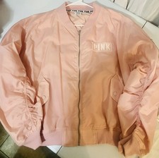 LARGE VICTORIAS SECRET PINK JACKET Windbreaker Full Zip