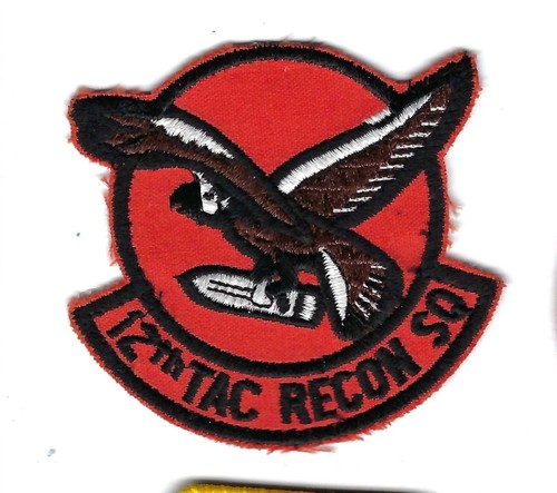 PATCH USAF 12TH TAC RECON SQ TRS BERGSTROM AFB JT45