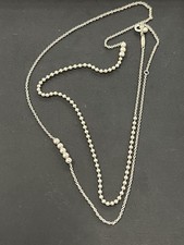 Tiffany  Co. Mixed Ball Bead Link Necklace 30" L - 7.4g