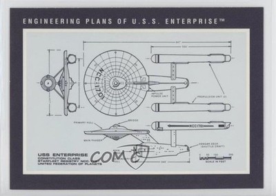 1991 Impel Star Trek 25th Anniversary Engineering Plans of USS Enterprise 1s3