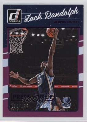 2016-17 Panini Donruss Press Proof Purple /199 Zach Randolph #33 0b0