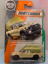 2017 Matchbox 16 Toyota Tacoma 86 Tan Truck With Green Camper Explorers 2017 Matchbox 16 Toyota Tacoma 86 Tan Truck With Green Camper Explorers
