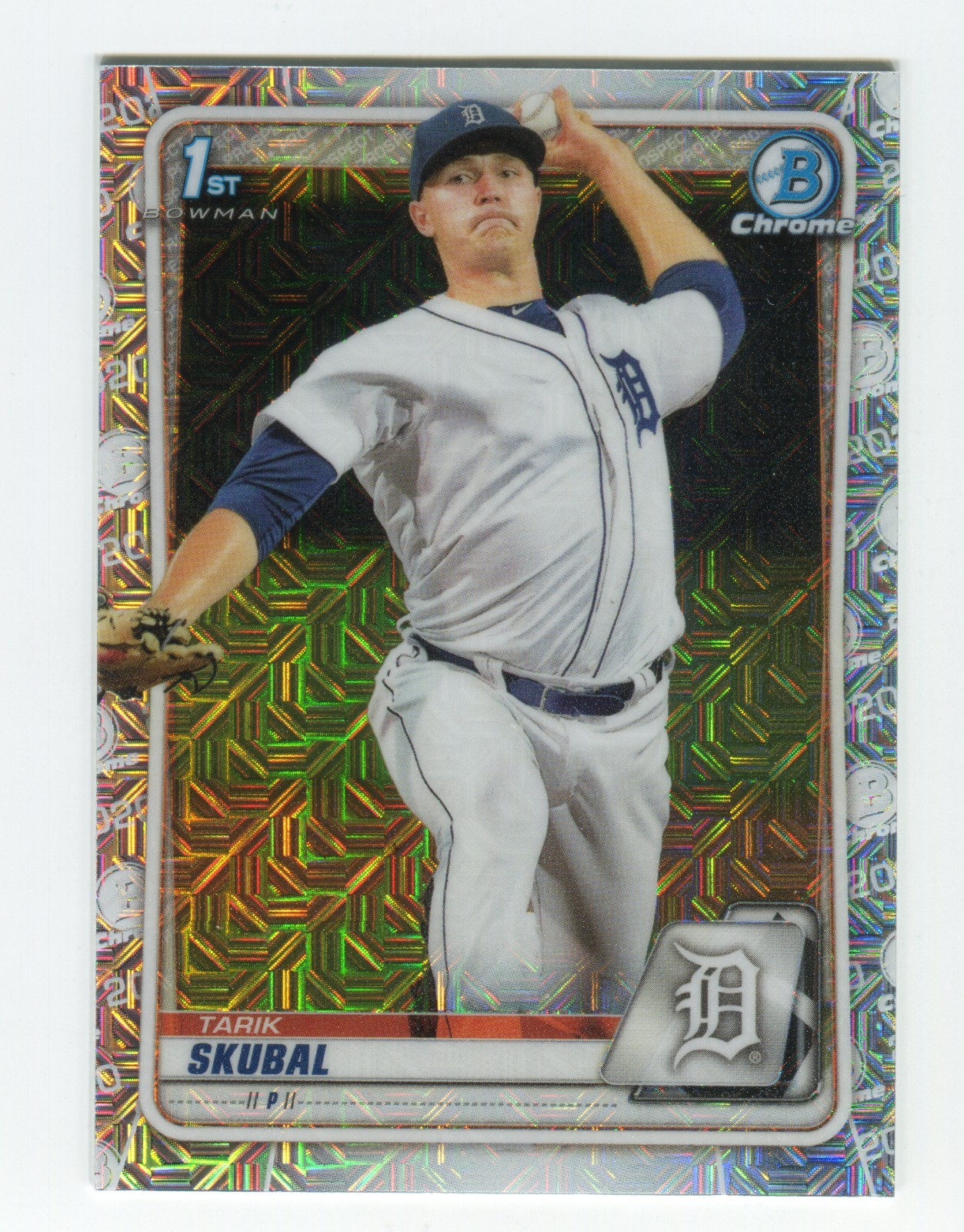 TARIK SKUBAL 2020 BOWMAN CHROME 1ST MOJO DETROIT TIGERS #BCP-108 JT