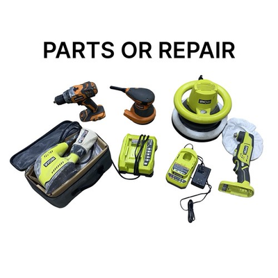#ad RYOBI Ridgid Power Tool Lot PARTS OR REPAIR Sander Buffer Drill Multi tool Charg $50.00