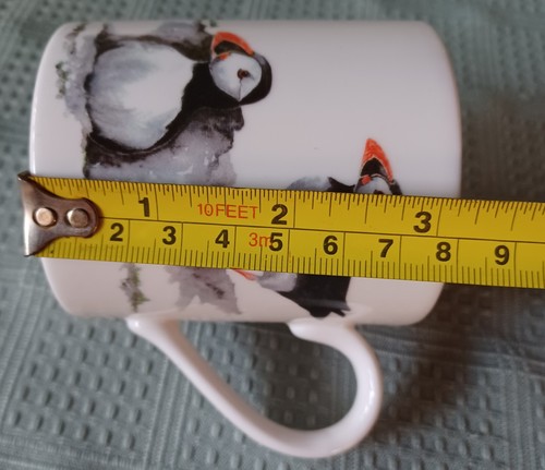 Puffins Mug by Alison Vickery Fine Bone China Made in England Melamaster 8oz - Picture 8 of 8
