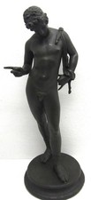 bronze sculpture of David .25 inches tall heavy piece review back photo
