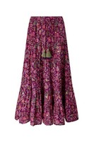 Joe Browns Women's Boho Floral Tassel Tie Tiered Maxi Skirt