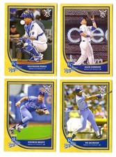 2018 Topps Big League Gold Parallel - KANSAS CITY ROYALS Team Set 