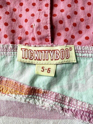 Tickittyboo 100% Silk Colorful Girls' Tank Top and Shorts Set 5-6 YRS - Picture 2 of 3