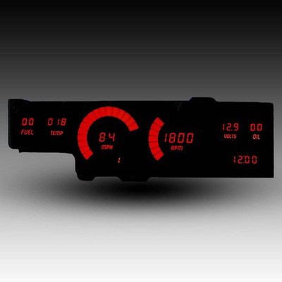 Intellitronix Red LED Gauge Set / GPS Sending Unit For 78-88 Oldsmobile Cutlass
