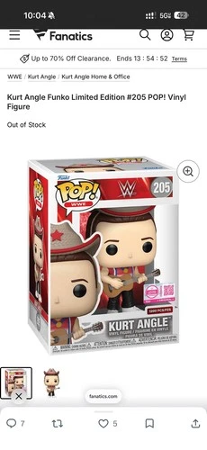 Funko Pop WWE Kurt Angle #205 1200 Pieces Exclusive ORDER CONFIRMED!