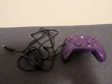 Tested/working PDP Afterglow Wave wired Xbox controller purple w/ cable