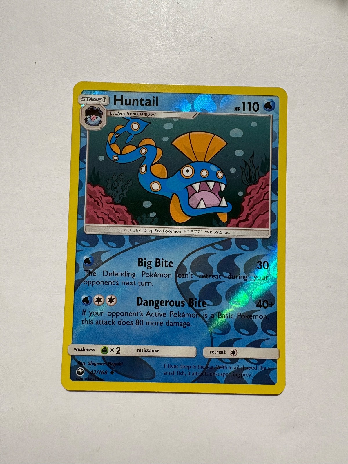 Huntail Uncommon SM - Celestial Storm 42/168 NM