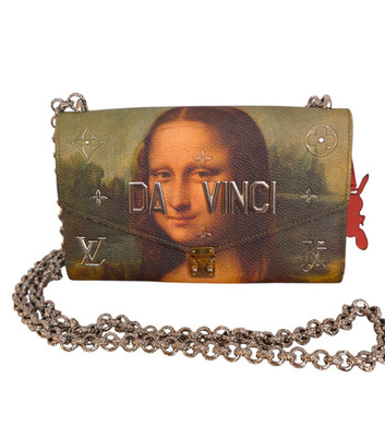 LOUIS VUITTON Da Vinci Masters Jeff Koons Mona Lisa WOC Chain Shoulder Bag
