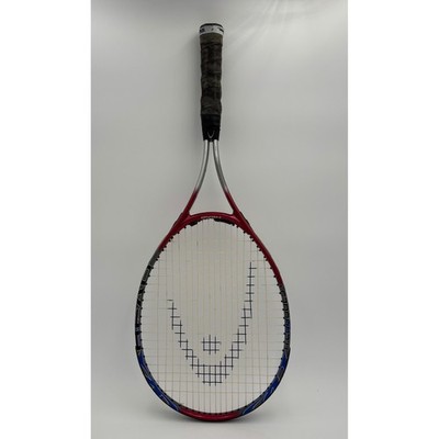 Head Ti.Conquest Tennis Racquet Unisex 4 1/4 Red Blue Excellent Titanium Nano