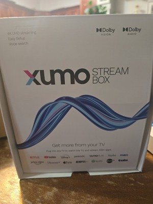 Xumo Stream Box 4K UHD Streaming Media Player Dolby Vision Voice Remote New