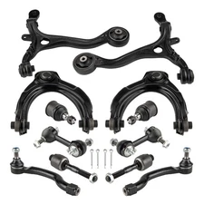 Control Arm Kit with Ball Joints Tie Rods for 08-12 Honda Accord Front - 12Pcs