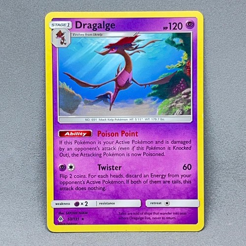 Dragalge 53/131 Rare Forbidden Light Pokemon Moderately Played