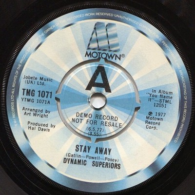 Dynamic Superiors - Stay Away  / Supersensuousensation (Try Some Love) (7'', S...