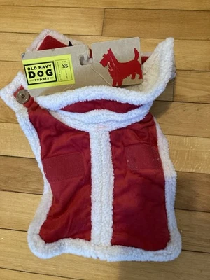 Old Navy Dog Sweater XS Red And White easy  Closure New In Package - Image 1 of 4