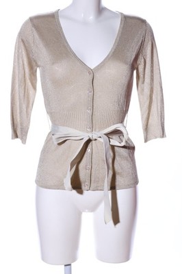 CORTEFIEL Strickjacke Damen Strickbekleidung Gr. DE 36 goldfarben Casual-Look