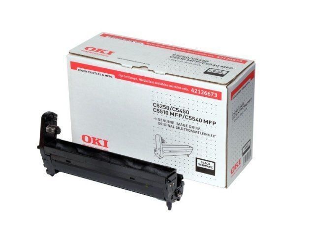 Tambour OKI 42126673 noir résout les traces d'impression pour C5510 MFP 17k pages