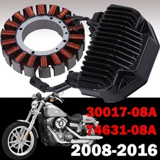For Harley Dyna 2008-2016 3-PHASE Stator Coil & Voltage Regulator Rectifier US