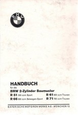 BMW Handbuch / Betriebsanleitung / Bordbuch R 51, 61, 66, 71 / R51 R61 R66 R71