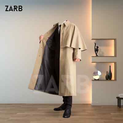 Men's Victorian Inverness Cape Coat | Garrick Coachmen Style