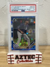 2019 Bowman Chrome Sapphire CJ Abrams 1st Blue Refractor /99 PSA 10 💎 Nationals