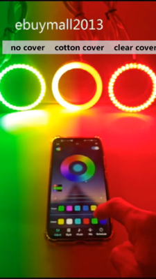 BT Clear RGB Halo Ring Devil Demon Angel Eye for Kawasaki Ninja