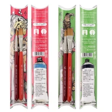 Yuko Higuchi Holbein 2023 Collab Brush Set R/H 4 & 6Size 4pcs Watercolor Acrylic