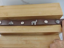 Native American Indian belt size M/L w/12 Indian Silver metal Animals  Symbols