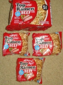 8 Nissin Top Ramen Beef Flavor Packets Lot 3oz Asian Soup Noodles Exp 21 Ebay